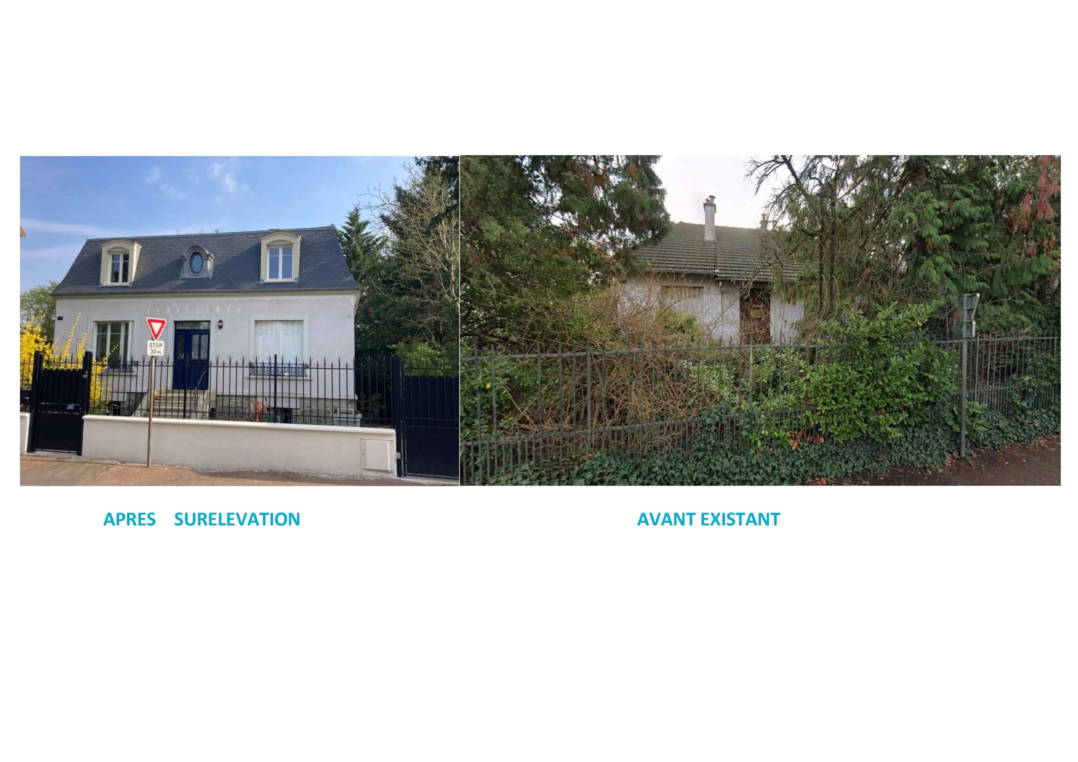 Surélévation type mansard